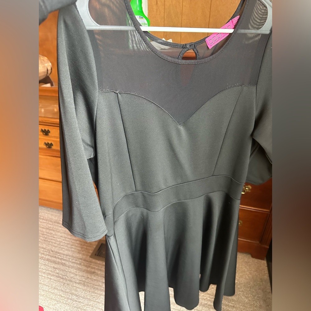 Black skater dress